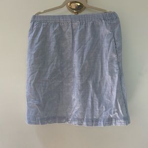 Gap blue and white striped skirt, size: XS